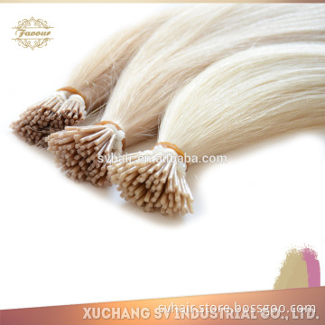 New arrival colorful I TIP with long rope human remy hair extension, nano human hair extension